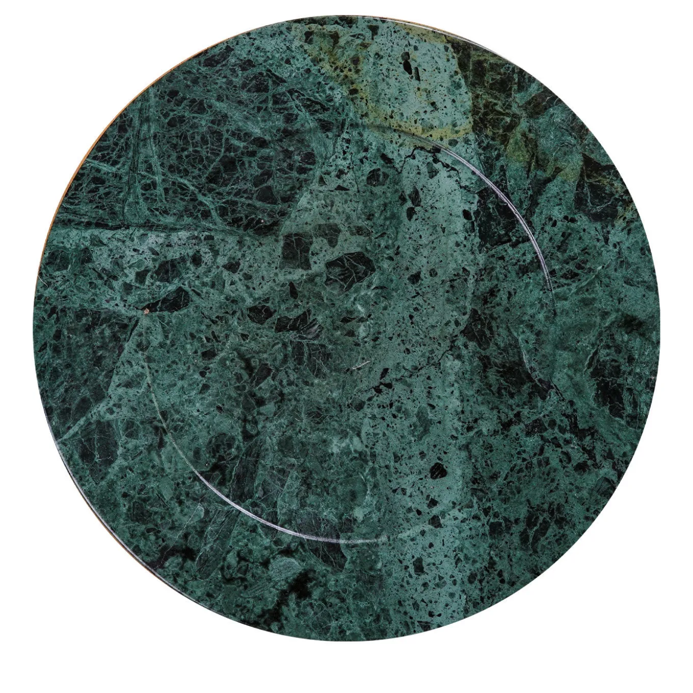 Omero Plate in Green Guatemala Marble