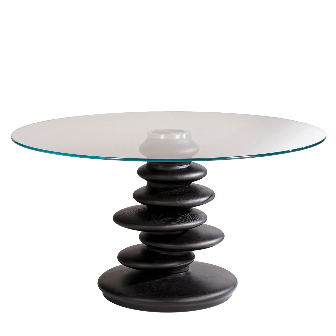 Ometto ED/20 349 Round Dining Table with Glass Top