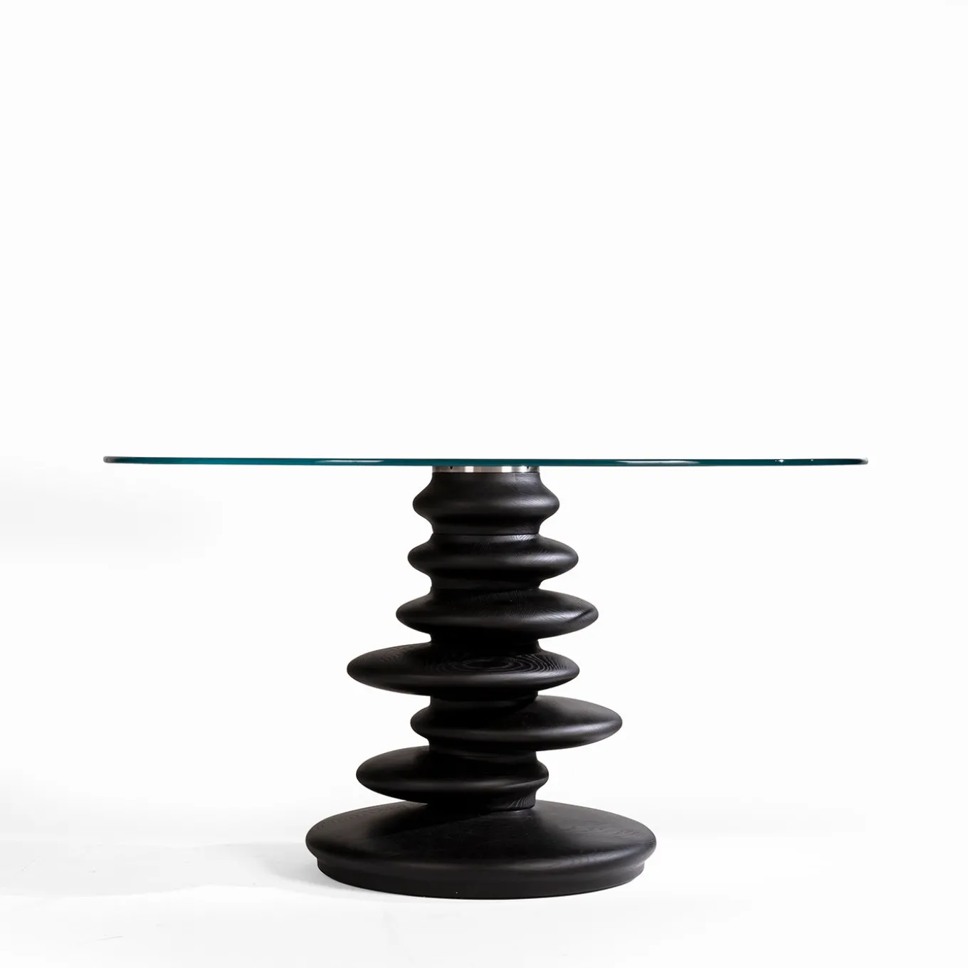 Ometto ED/20 349 Round Dining Table with Glass Top