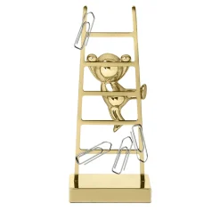 Omini Climber Clip Holder in Polished Brass By Stefano Giovannoni