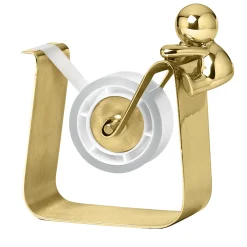 Omini Tape Holder in Polished Brass By Stefano Giovannoni