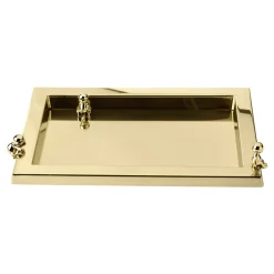Omini Tray in Polished Brass By Stefano Giovannoni