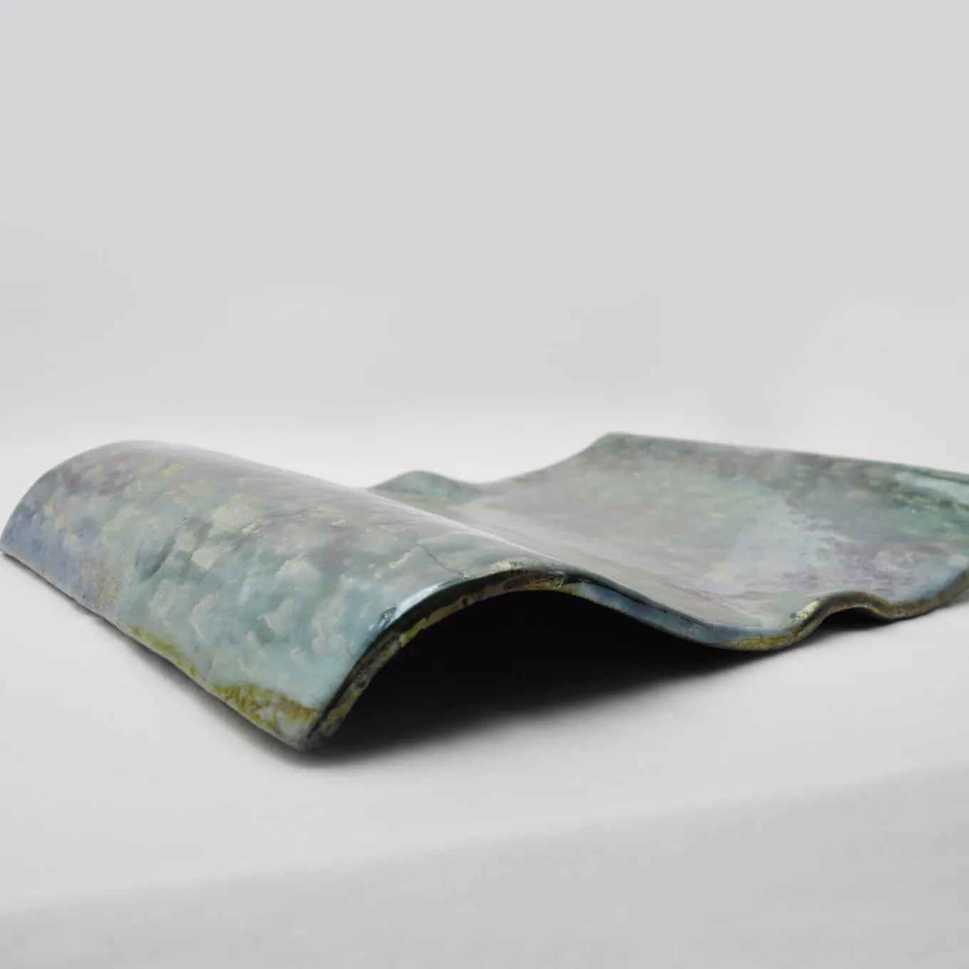 Onda Table Decoration In Raku by Nino Basso