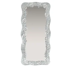 Ondine Sinuous Silver Wall Mirror