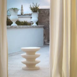 Ondulation Limestone Stool by Matali Crasset