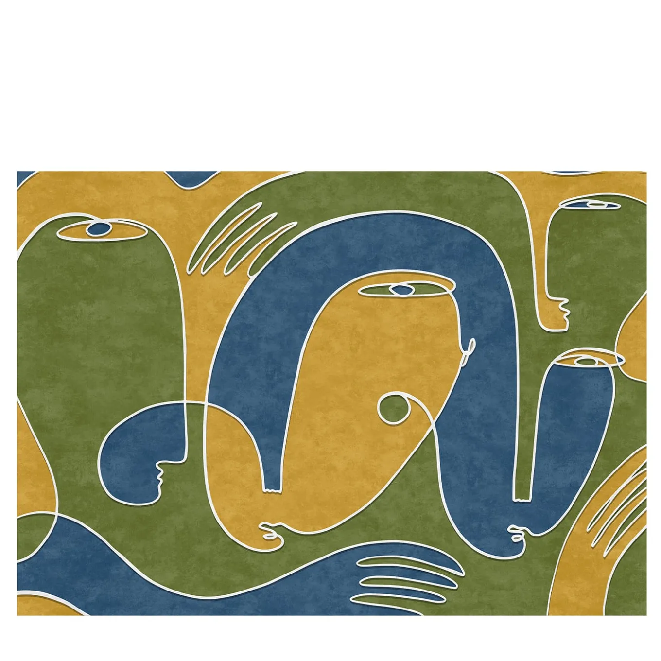 Oneline multicoloured textured wallpaper