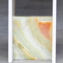Onyx Ivory Marble Side Table