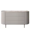 Opale 3-Drawer Channeled White Dresser