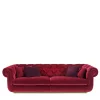 Opera Burgundy Sofa by Stefano Giovannoni