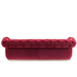 Opera Burgundy Sofa by Stefano Giovannoni
