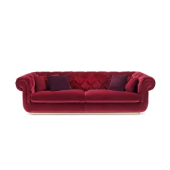 Opera Burgundy Sofa by Stefano Giovannoni