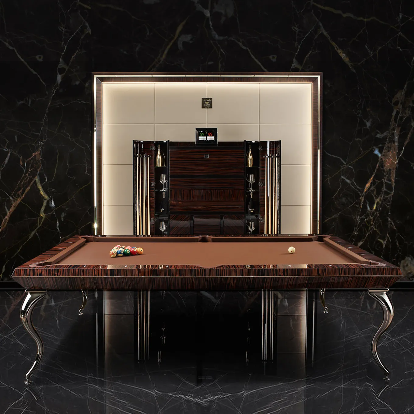 Opera Ebony Billiard Pool Table