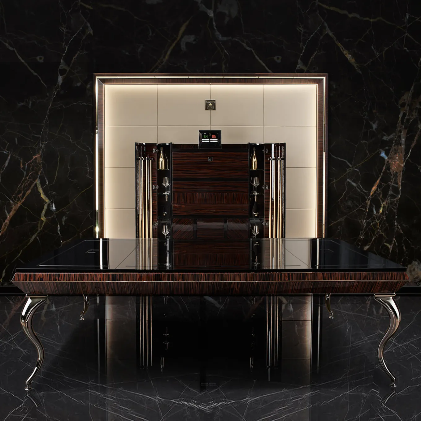 Opera Ebony Billiard Pool Table