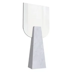 Ophelia White Carrara Table Mirror