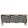 Optical Black and White Sideboard