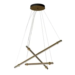 Optical Suspension 3’S Lamp In Smoke Grey Glass