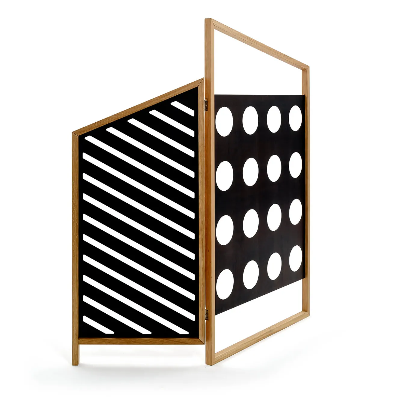 Opto Folding Screen Room Divider - Black