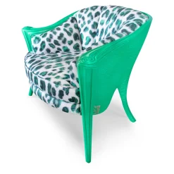 Opus Animalier Green Armchair By Carlo Rampazzi