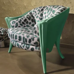 Opus Animalier Green Armchair By Carlo Rampazzi