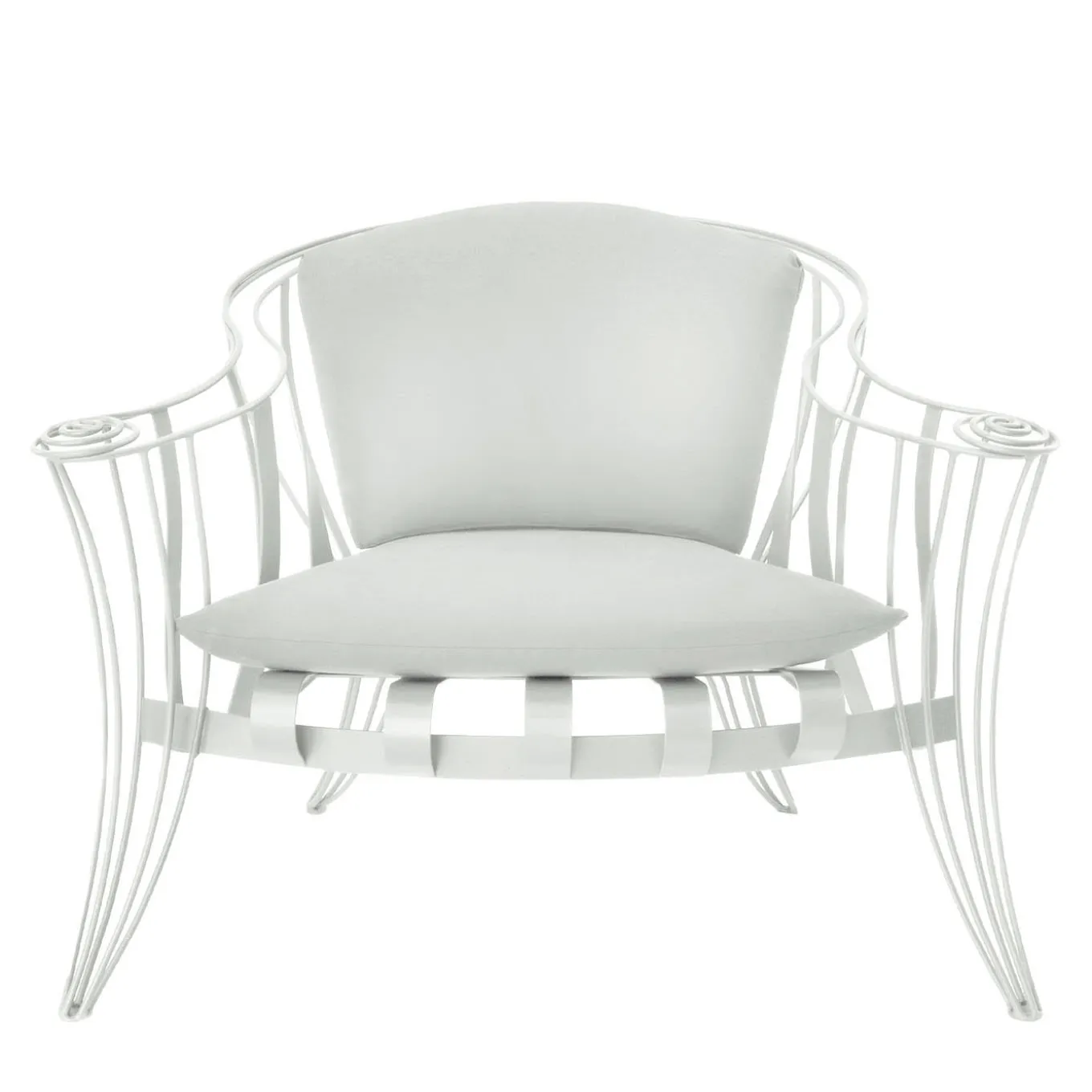Opus Garden White Armchair by Carlo Rampazzi
