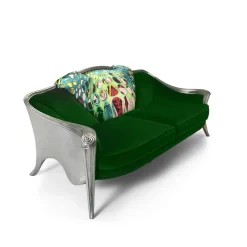 Opus Stupendo Metallica Green Sofa by Carlo Rampazzi