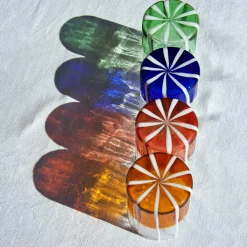 Orange & Transparent Mezzo & Mezzo Glass