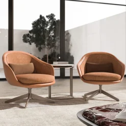Orange Swivel Chair