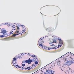Oriente Italiano Azalea Set Of 4 Coasters