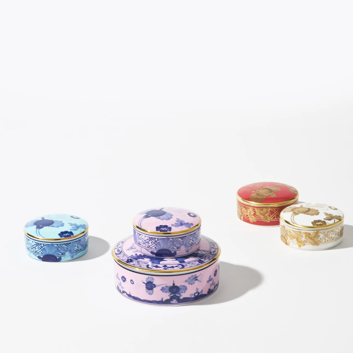 Oriente Italiano Iris Large Trinket Round Box