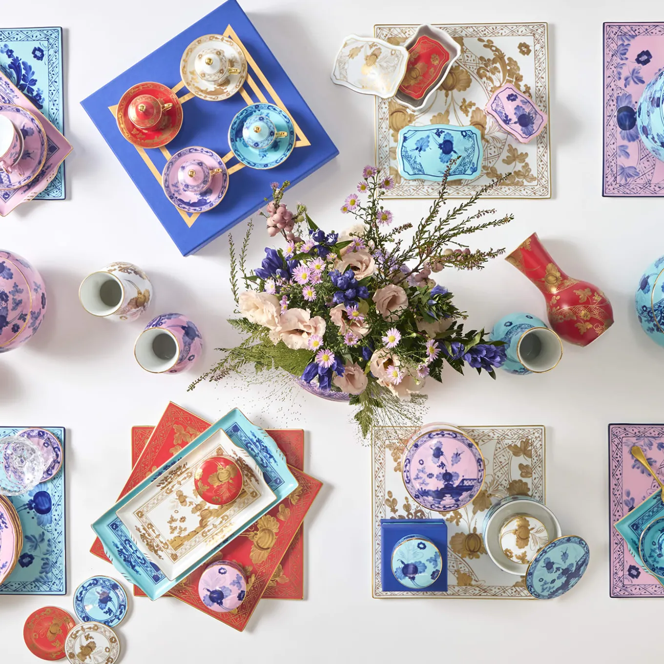 Oriente Italiano Iris Large Trinket Round Box