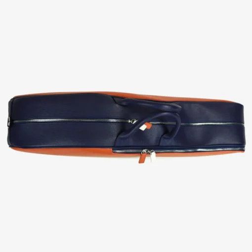 Original Orange/White/Blue Leather Tennis Bag