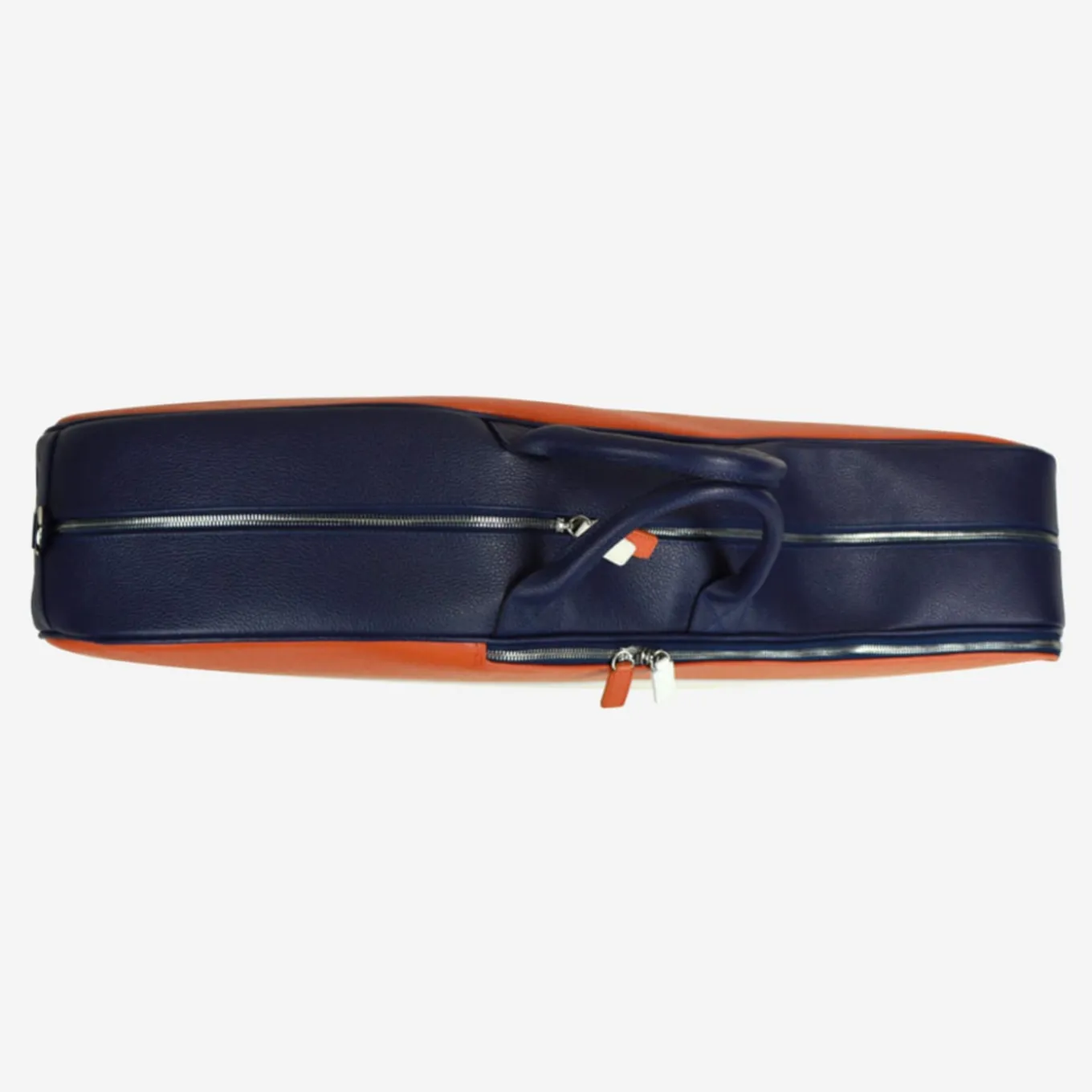 Original Orange/White/Blue Leather Tennis Bag