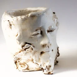 Orlando Anthropomorphic Beige Vase