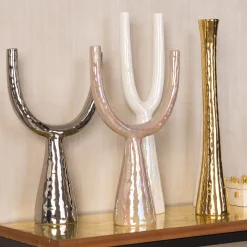 Oro Ceramic Candlestick