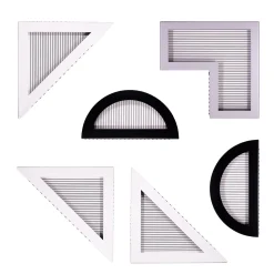 ORU Collection Essential Silver Grey Angle Wall Decor