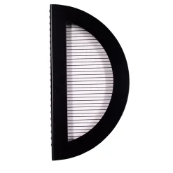ORU Collection Essential Total Black Half Circle Wall Decor
