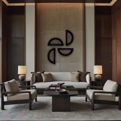 ORU Collection Essential Total Black Half Circle Wall Decor