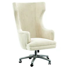 Oscar White Swivel Armchair