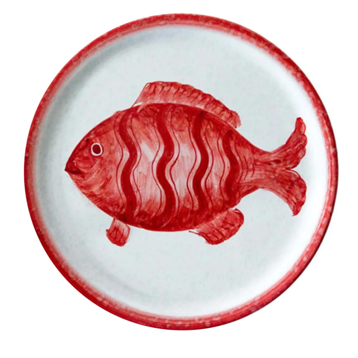 Osteria Set of 6 Red Dinner Plates 28cm