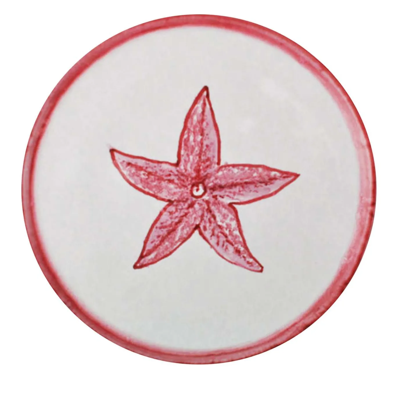 Osteria Set of 6 Red Dinner Plates 28cm