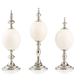 Ostrich Egg Check Decorative Sculpture #2