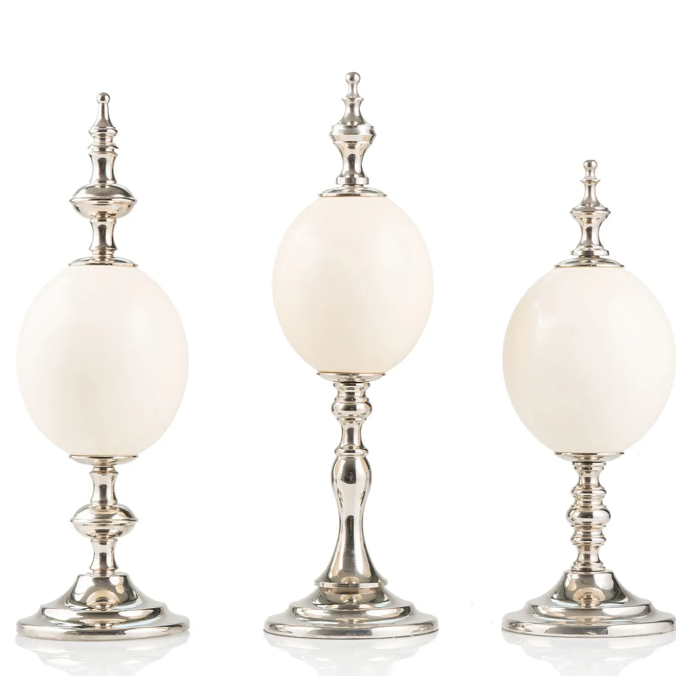 Ostrich Egg Check Decorative Sculpture #2