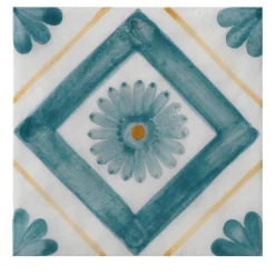 Ot Arzachena Mint Set of 24 Square Tiles