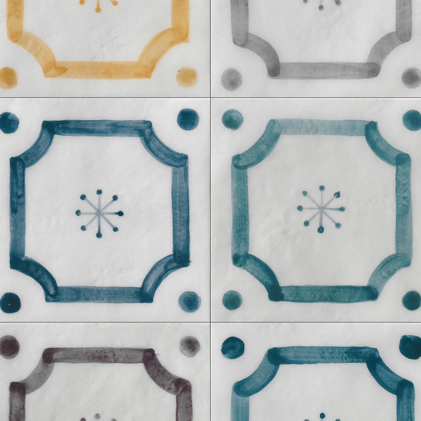 Ot Budoni Mint Set of 24 Square Tiles