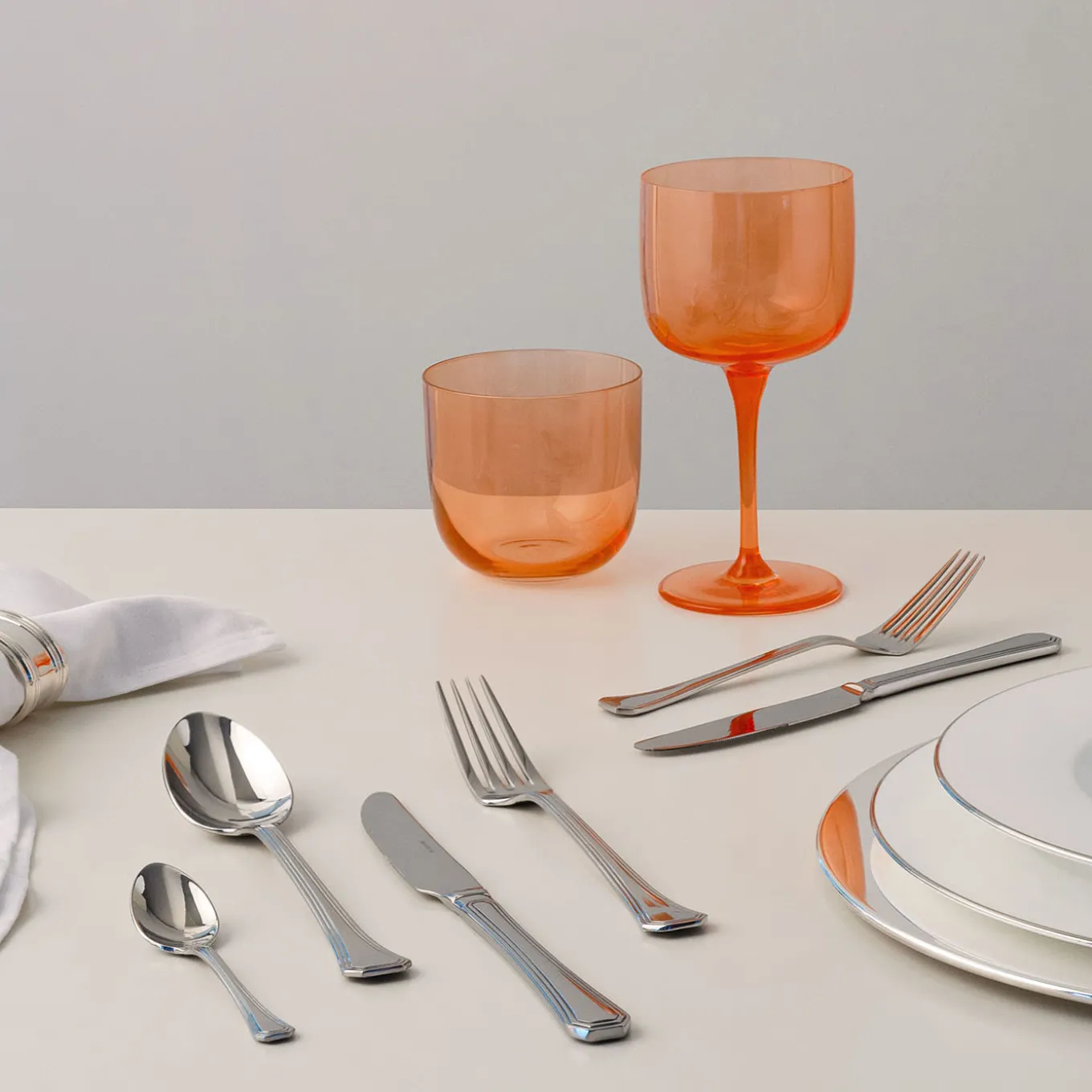 Ottagonale Silver Steel 6-Piece Cutlery Set