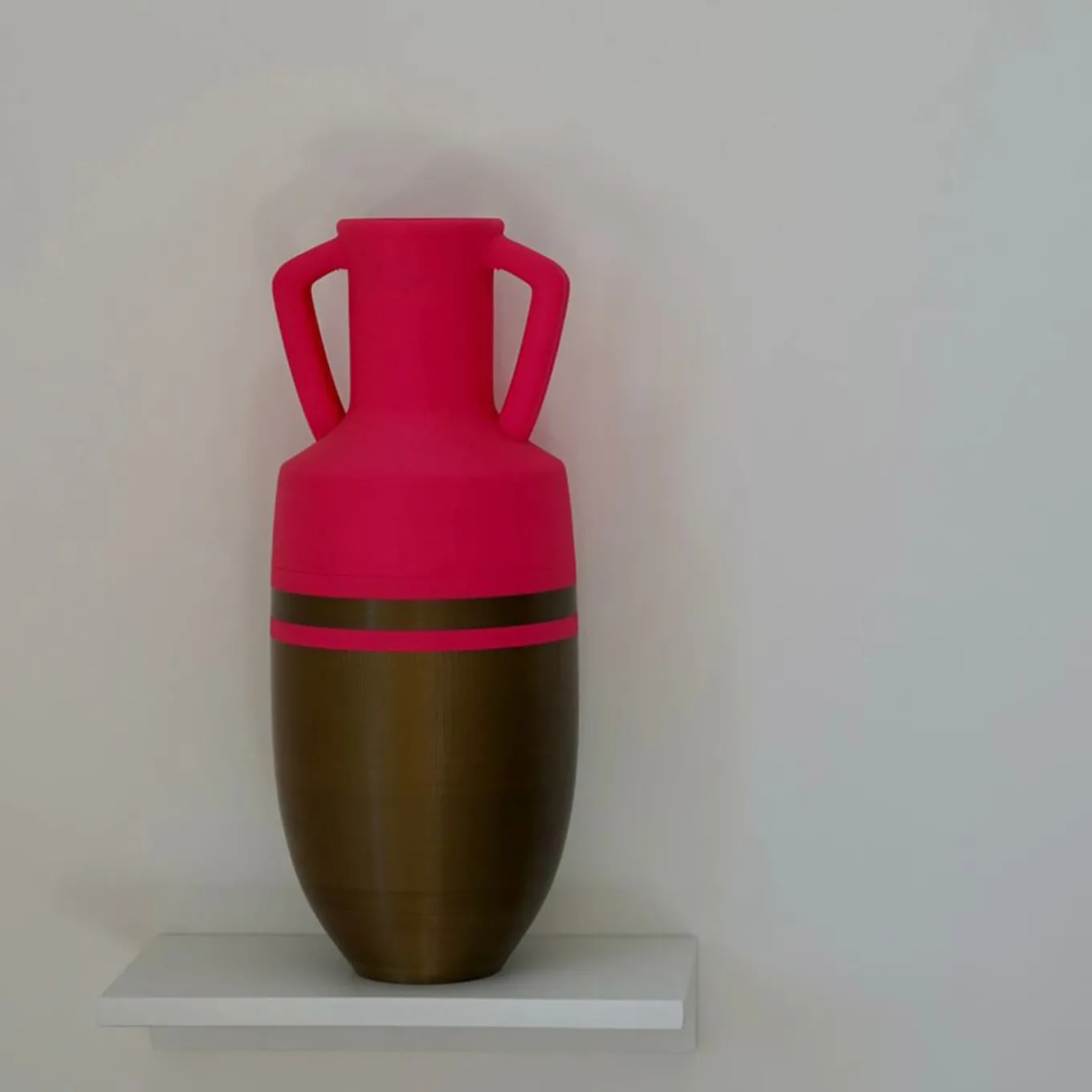 Ottaviano XL Bronze And Fucsia Amphora
