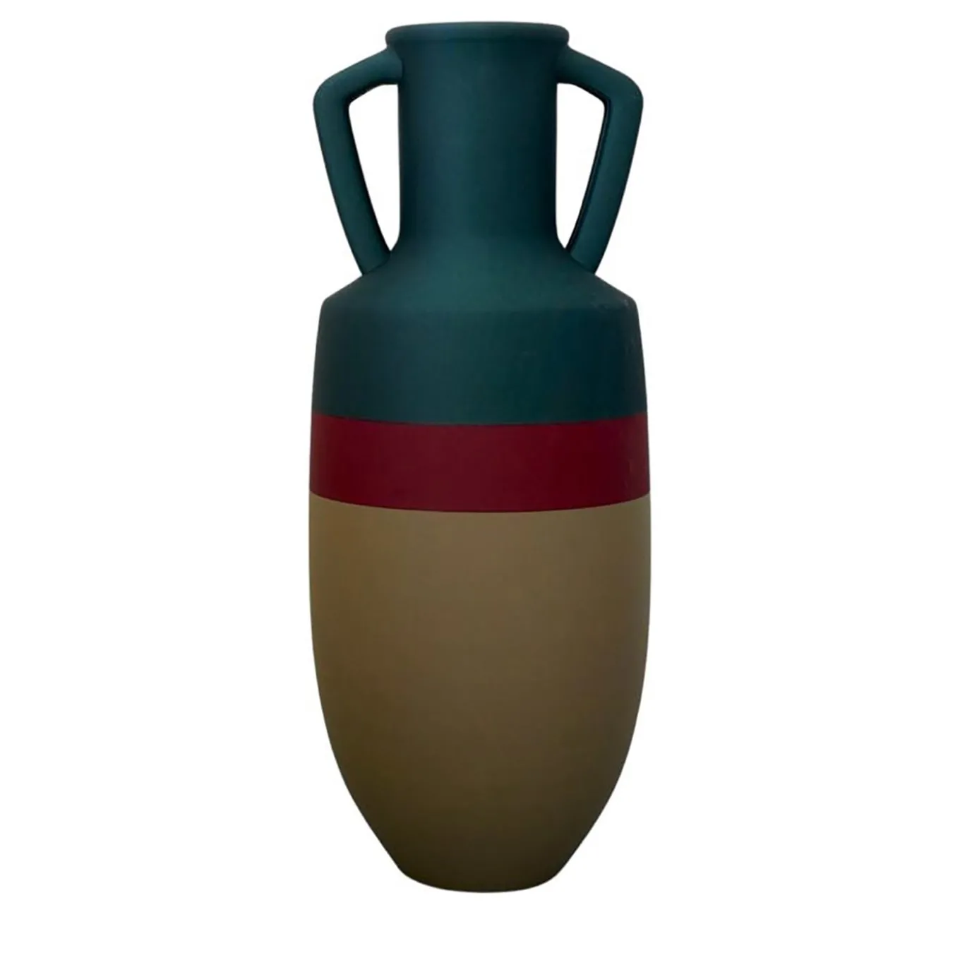 Ottaviano XL Bronze Burgundy And Blue Amphora