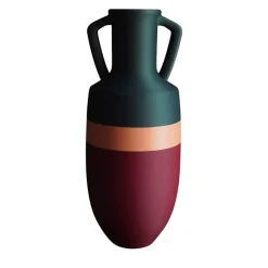 Ottaviano XL Burgundu Pink And Green Amphora
