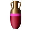 Ottaviano XL Burgundy Fucsia And Bronze Amphora