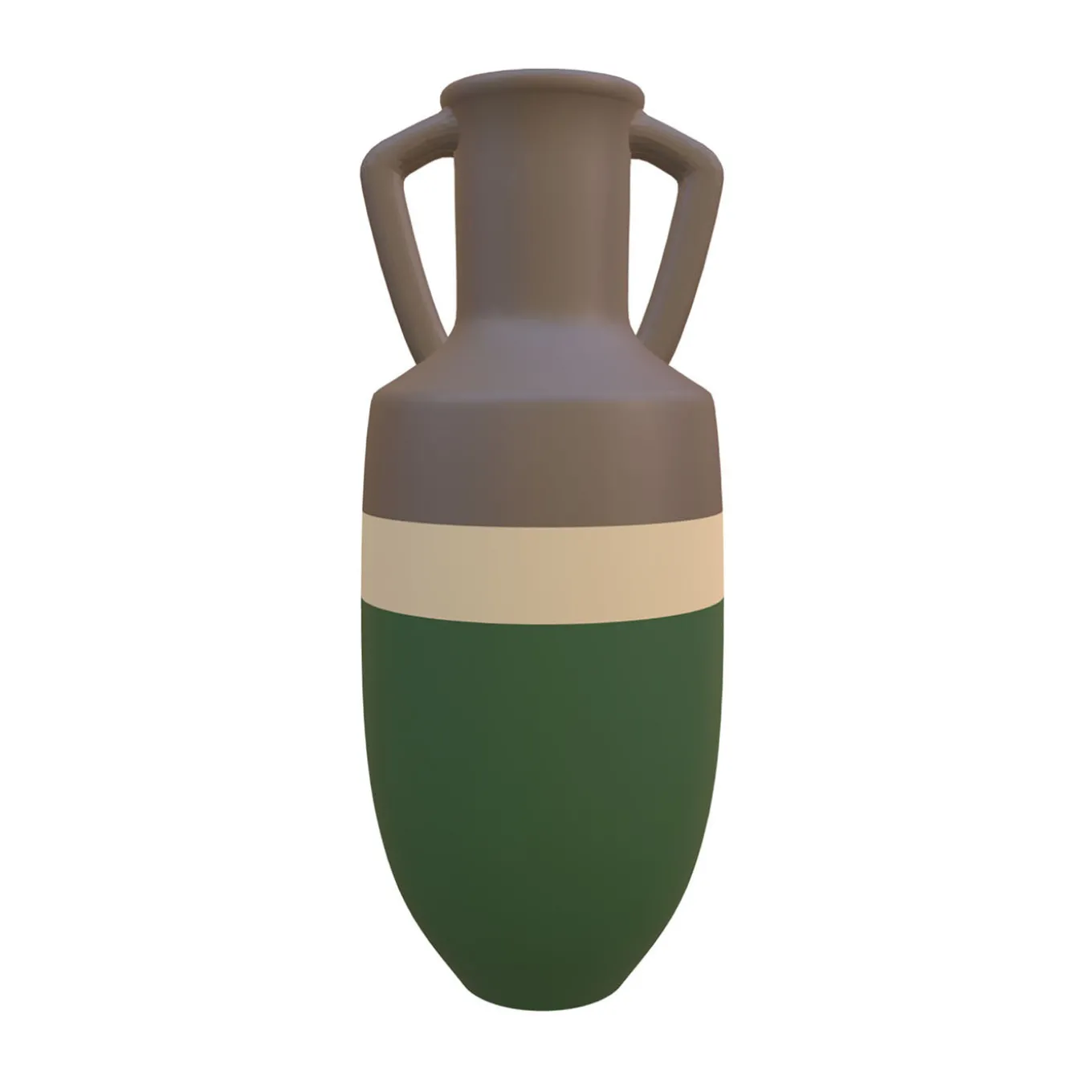 Ottaviano XL Military Green Milk and Bronze Amphora